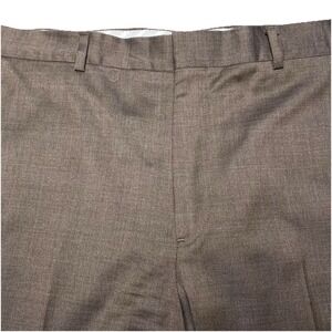Brooks Brothers Dress Pants 40x30 (40x27.5) Madison Reda Flexo Flat Front Taupe